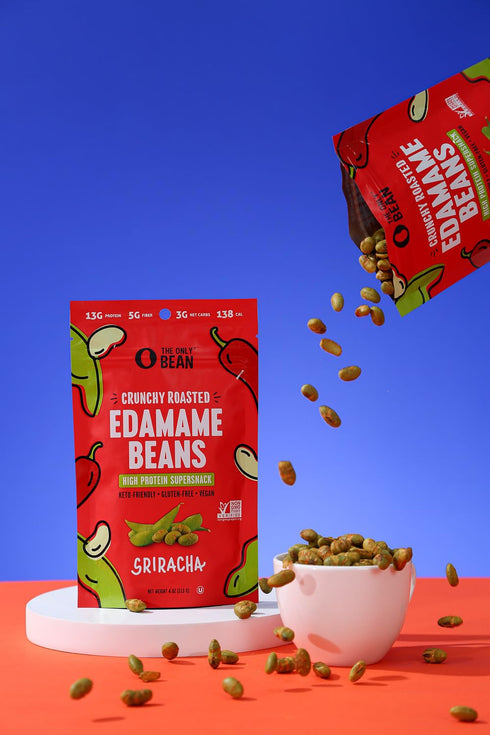 4 OZ The Only Bean Sriracha Roasted Edamame Beans
