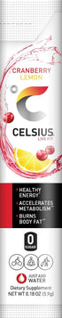 Pack 28 CELSIUS On-The-Go Powder Stick, Combo of Dragonfruit Lime and Cranberry Lemon, Piece Assortment