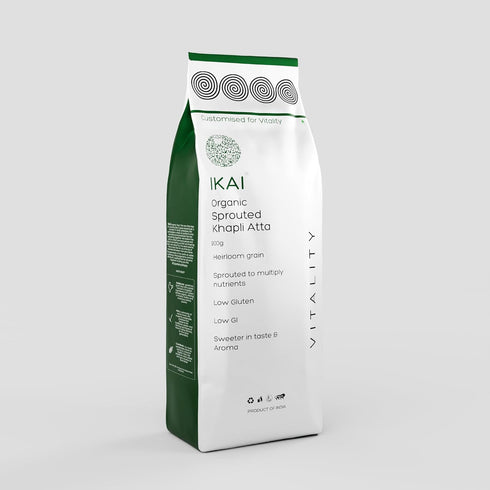 900g IKAI Organic Sprouted Khapli Atta