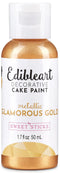 Sweet Sticks Edible Art Decorative Cake Paint, 1.7 Ounce (50 Milliliters), Metallic Glamorous Gold