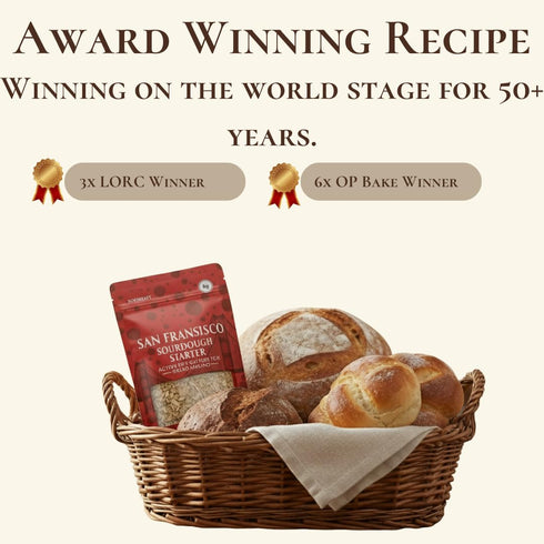 KozyKraft Packet (1 5g) San Francisco-Style Dehydrated Sourdough Starter Culture, Dry Sourdough Starter for Artisan