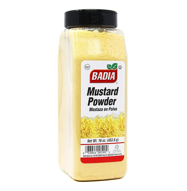 Badia Mustard Powder 16oz Versatile Ground Yellow Mustard Gluten Free, Kosher, MSG