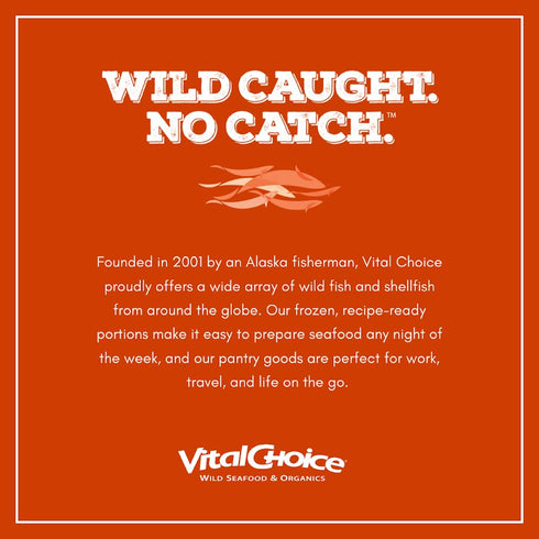 Albacore 9-Oz 3 Pack Vital Choice Savory Seafood Cioppino, Heat-And-Eat Food Pouches, Wild Caught Seafood, Sustainably