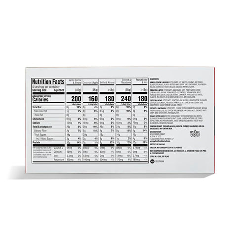 365 Pack, 1.58 (Pack 5) by Whole Foods Market, Chewy Protein Bites Variety Ounce