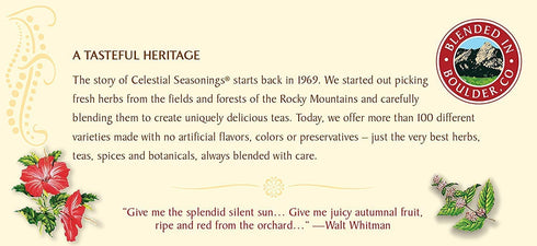 20 (Packs 3) Celestial Seasonings Tea Caffeine Free Herbal Tea, Red Zinger ea