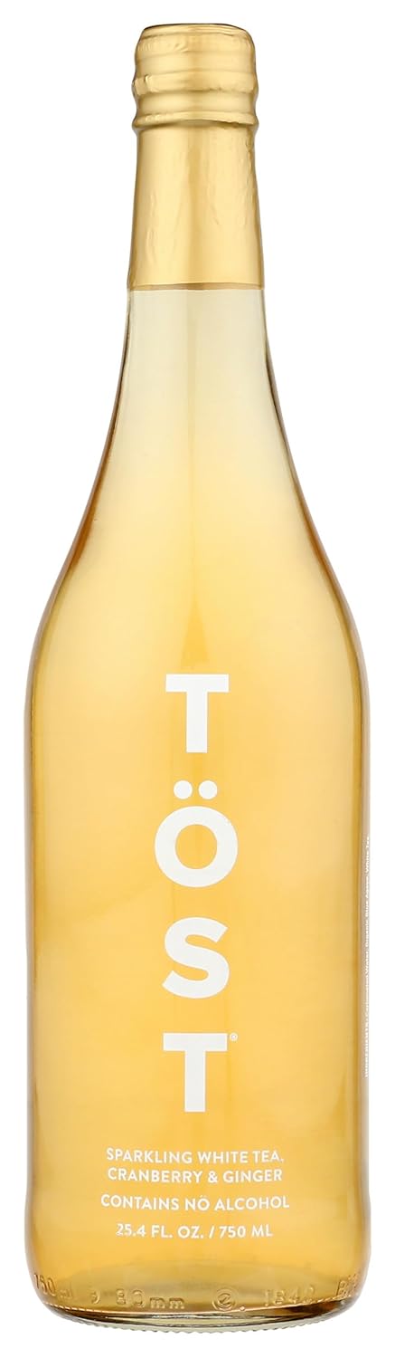 TOST White Cranberry, Ginger and Spice Sparkling White Tea, 750 ML