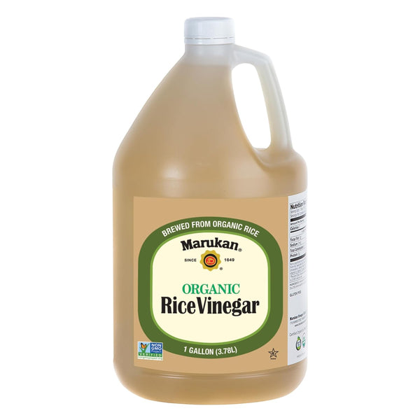 Marukan Organic Unseasoned Rice Vinegar, 1 Gallon (Pack of 1)