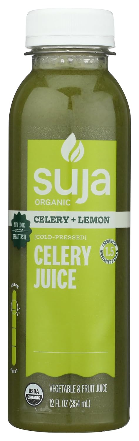 by Suja Suja Organic Cold-Pressed Celery Juice, 12 Fl Oz Bottle