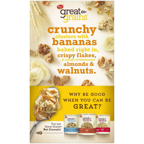 Post 15.5-Ounce (Pack 4) Selects Cereals, Banana Nut Crunch