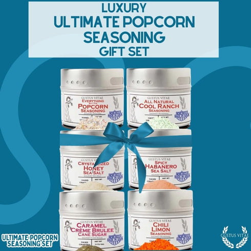 Set Pack 6 Packed, Ultimate Popcorn Seasoning - Six | Authentic Small Batch Seasoning Mixes | Gourmet All Natural Spice