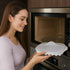 Compact Microwave Bacon, Sausage Meat & Poultry Cooking Tray with Protective Splatter Lid - BPA-Free, Innovative