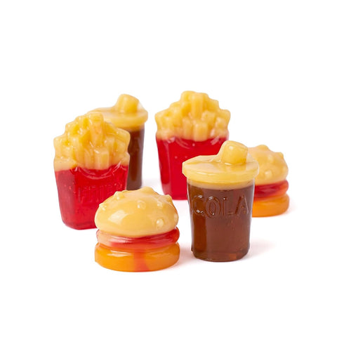 Gummy 4D Gummy 5 Gummies NY Spice Shop Burger and Fries Candy - Pound Edible Burger Shaped for Parties & Events - Fun