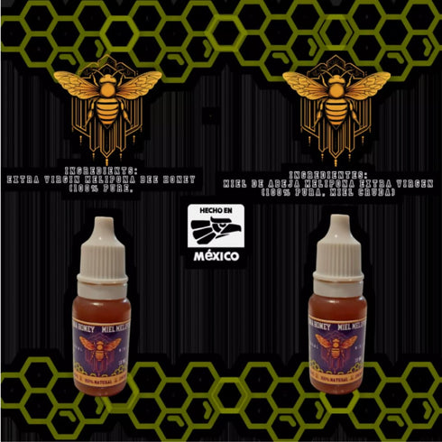 Generic 100% Emma Miel Melipona Natural Raw Honey Jimerito Honey Bram