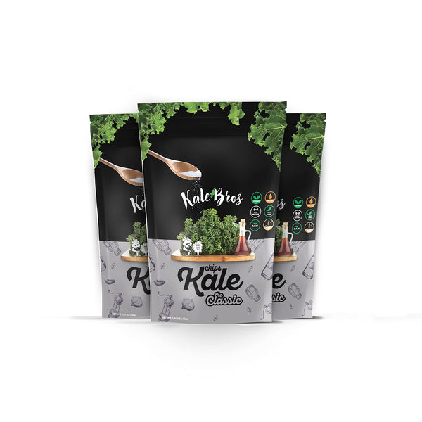 Kale Bros, Kale Chips, The Classic, Multi-pack (Pack of 3) Vegan/Gluten-free/Paleo Snack