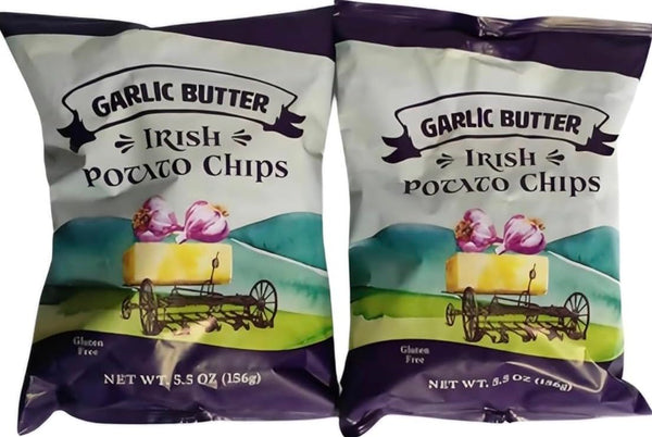 Generic TJjs Garlic Butter Irish Potato Chips Gluten Free Snack, 2 Pack