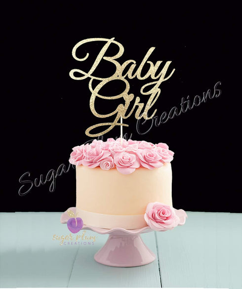 Baby Girl Cake Topper