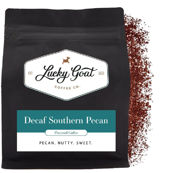 Lucky Goat Flavored Decaf Coffee Ground - Southern Pecan 12 oz Bag