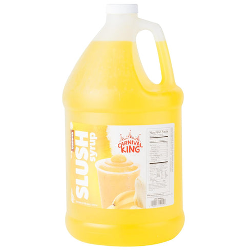 Carnival King 1 Gallon Slushy Syrup Banana Concentrated Drink Mix for Frozen Slushies, Smoothies