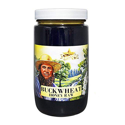 Goshen Amish Country Extremely Raw Buckwheat Honey - Unfiltered, Unprocessed, Pure &