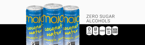 11.1 Oz (Pack 12) MOJO Coconut Water + Pineapple Juice | Hydration Drink & Sports Drink | Electrolytes Beverage |