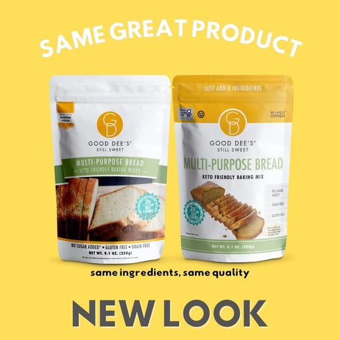 (2g 12 Good Dees Low Carb Baking Mix, Multi-Purpose Keto Bread Mix, Keto Baking Mix, Gluten Free, No Sugar Added