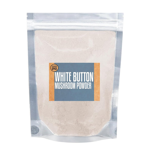 1 lb Essential Spice White Button Mushroom Powder, Mild Umami Flavor, Finely Ground Ideal for Soups, Sauces, Broths