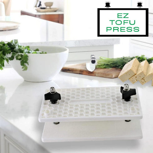 EZ Tofu Press- Best Tofu Press for Firm and Extra Firm Tofu | Easily Remove Water for Flavorful and Dense Tofu | Made