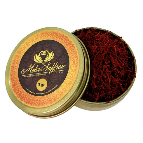 Premium Spanish Saffron Threads, 1/9 Oz (3 Gram)