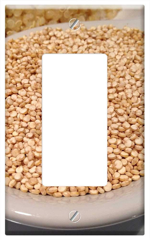 Yuatuwaw Switch Plate Single Rocker/GFCI - Quinoa Grain Seed Food Healthy Vegetarian