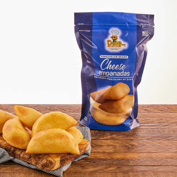 DELE FOOD White Cheese Empanadas, 3 oz (8 Units) Gluten-Free Frozen Appetizer