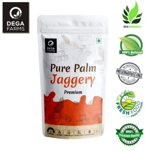 DEGA FARMS 200GM 100% Premium Pure Palm Jaggery - | Made with Pure, Organic & Natural Ingredients - Sedex Certified
