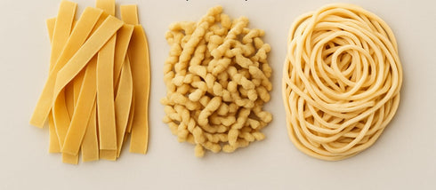 Generic 3-pack 17.6oz (500g) Morelli Pasta Combo (Busiate/Pappardelle/Pici)-Organic Premium Durum Wheat Semolina
