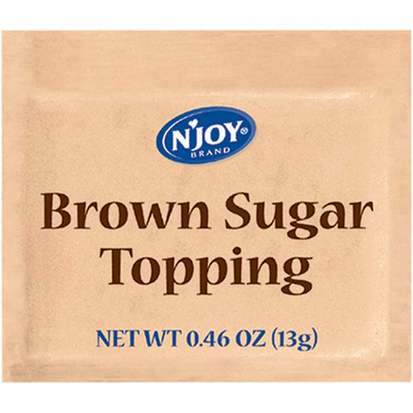 N'Joy Brown Sugar Topping for Oatmeal | 125 Count | Single Serve