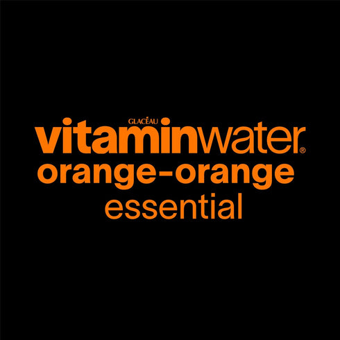 20 oz 12 Pack vitaminwater Essential Orange-Orange, Flavored Water Beverage, fl Bottles