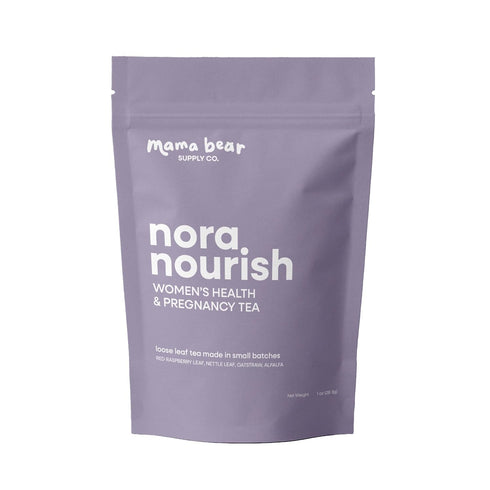 Nora Nourish Organic Pregnancy Tea Red Raspberry Leaf Herbal Blend for Third