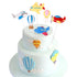Ercadio 6 Pack Airplane Cake Toppers, 2D Hot Air Balloons Cake Picks for Baby Shower Birthday Party Decorations