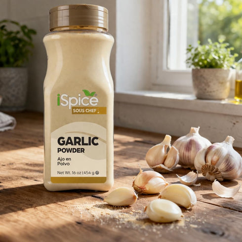 16 oz iSpice | Garlic Powder | | Bulk Size | Kosher | Rich Aroma (Garlic Powder)