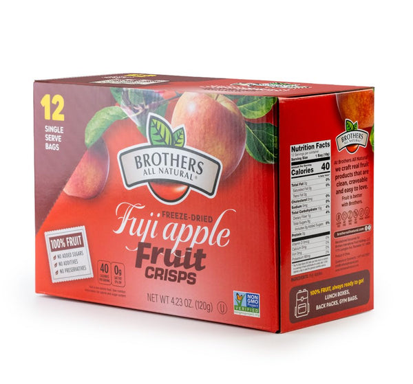 Brothers All Natural Freeze Dried Fruit Crisps, Fuji Apple, 0.35 Oz (Pack