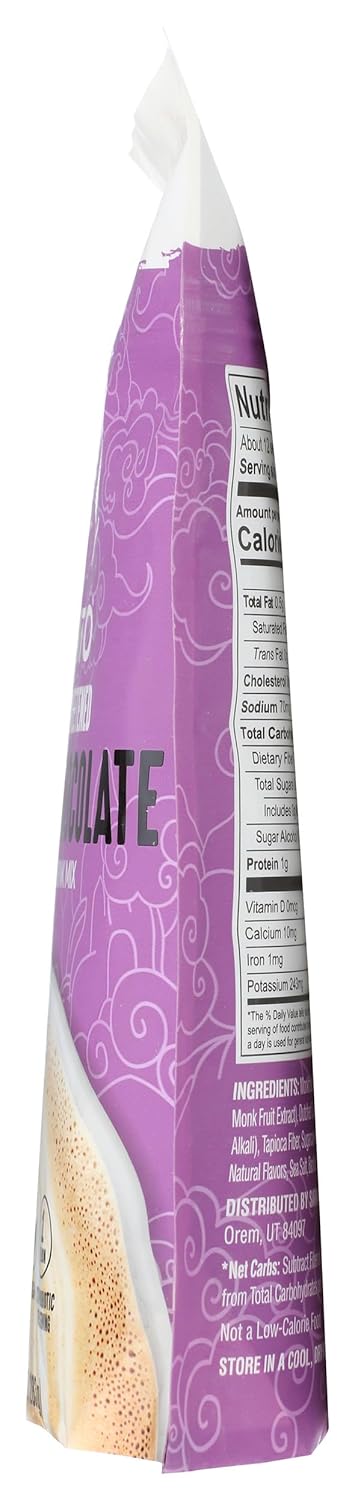 10 oz) Lakanto Sugar Free Drinking Chocolate - Cold or Hot Cocoa Powder Mix, Shelf Stable Probiotics, Monk Fruit