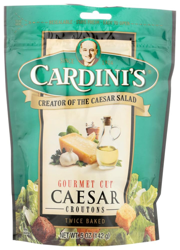 Cardini Croutons Caesar Gourmet Cut 5.0 OZ (Pack of 2)