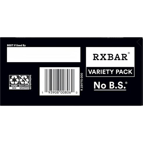 RXBAR Protein Bars, Variety Pack, 18.3 oz Box (10 Bars)
