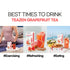 10 Packets, 1.76oz TEAZEN Grapefruit Tea Powder, Sugar Free, Hibiscus and Green Tea, Powdered Mix Beverage from Korea