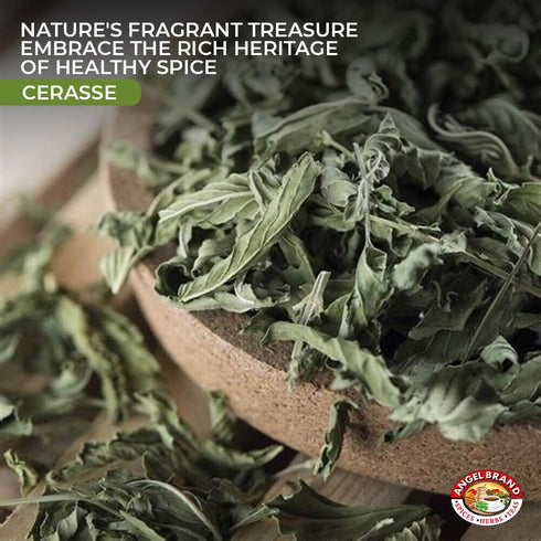 0.25 0z Pack 3 Angel Brand Dried Cerasse Leaves Pouch of - Melon Bitter Leaf Spice Derived from Melon Plant - Provides
