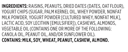 6.75 Snak Club Yogurt Nut Trail Mix, Ounce Resealable Bag
