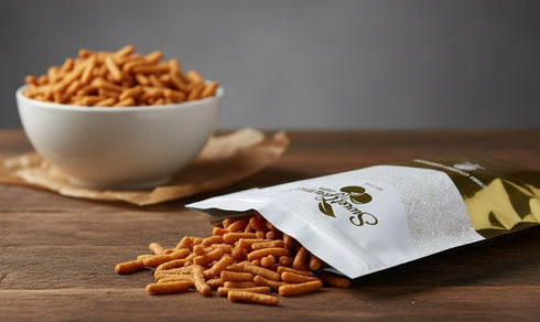 2 SweetGourmet Cheddar Sesame Sticks, Cheese Flavored Crunchy Snack, Pound Bag, No Preservatives, No Artificial Flavors