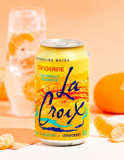 12 Oz (pack 8) La Croix Sparkling Water, Tangerine, Fl