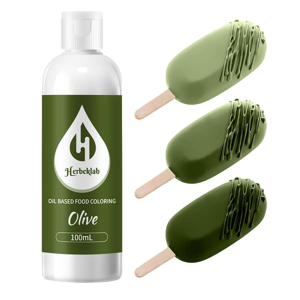 Olive Oil Based Food Coloring for Chocolate Herbeklab 100ml Professional Concentrated Oil