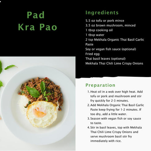 Mekhala Organic Gluten-Free Thai Basil Garlic