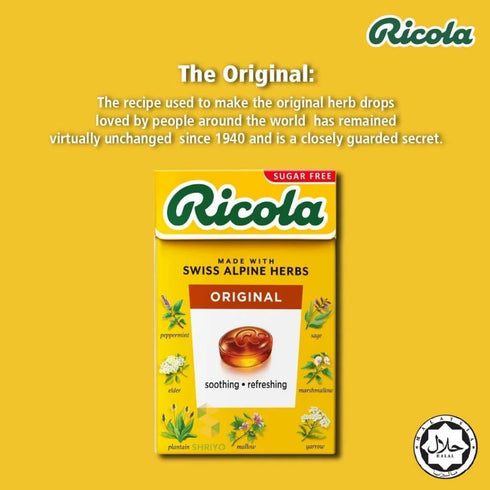 Ricola Original Swiss Herbal Sweets, 45 g (Pack of 5)
