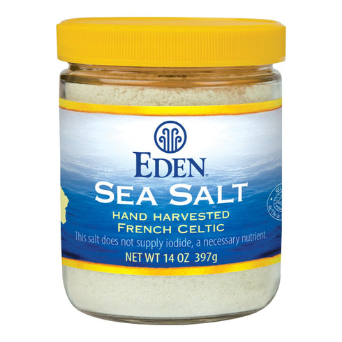 Eden Sea Salt, Hand Harvested French Celtic, Stone Ground (Fine), Trace Minerals,